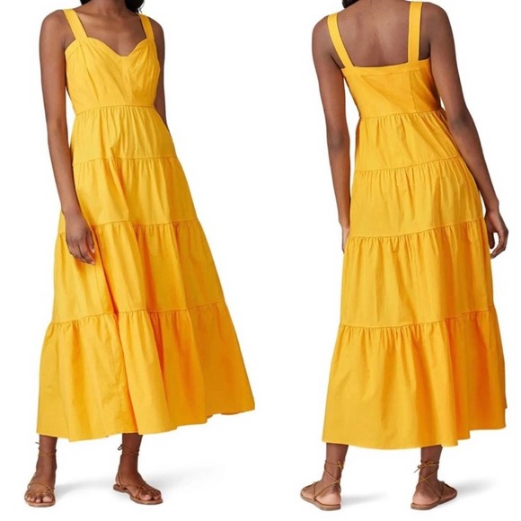 Color Me Courtney Yellow Cutie Tiered Maxi Dress - Picture 1 of 9